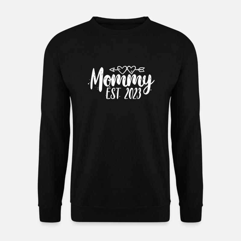 Grossesse Grossesse Naissance Bébé Cadeau - Sweat-shirt Unisexe - noir