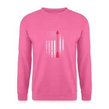 Bogenschiessen Bogenschütze Bogen Pfeil Geschenk - Unisex Pullover - Pink - Vorne