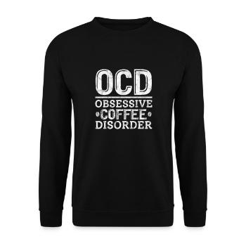 Coffee - Unisex Sweatshirt - black - Front - Alina (178cm) & Michal (187cm)