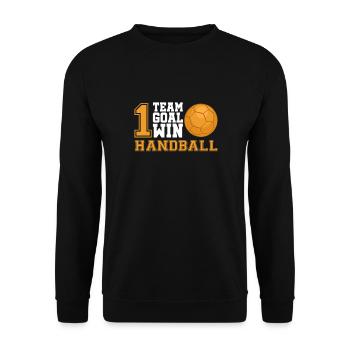 Handball - Sweat-shirt Unisexe - noir - Devant - Alina (178cm) & Michal (187cm)