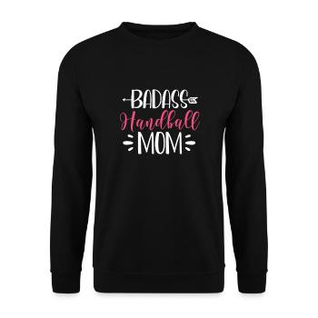 Handball - Unisex Sweatshirt - black - Front - Alina (178cm) & Michal (187cm)