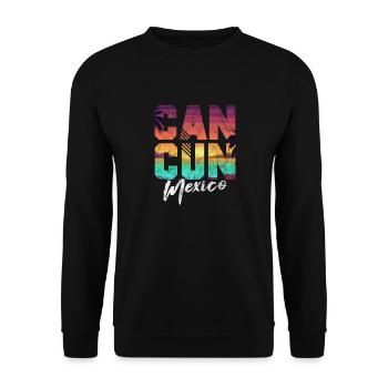 Mexique Cancun - Sweat-shirt Unisexe - noir - Devant - Alina (178cm) & Michal (187cm)
