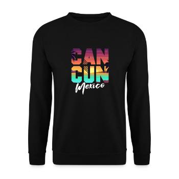 Mexique Cancun Mexicain Cadeau mexicain - Sweat-shirt Unisexe - noir - Devant - Alina (178cm) & Michal (187cm)