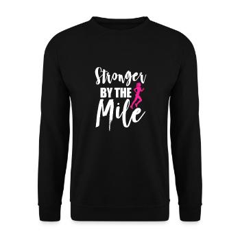 Courir - Sweat-shirt Unisexe - noir - Devant - Alina (178cm) & Michal (187cm)