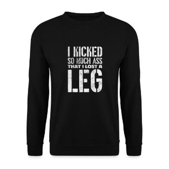 Amputation - Unisex Sweatshirt - black - Front - Alina (178cm) & Michal (187cm)