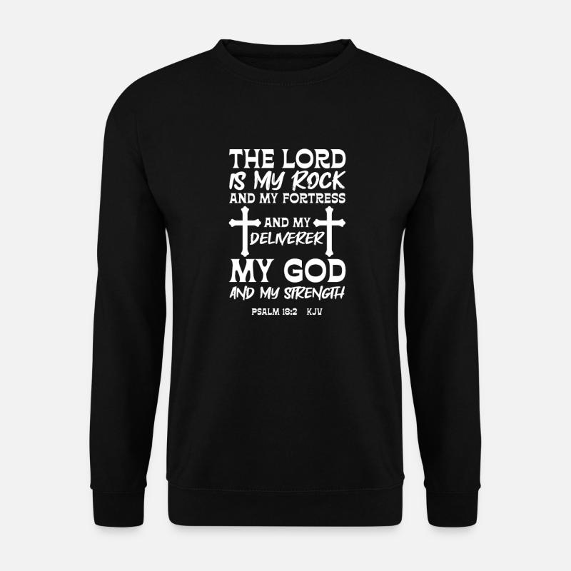 Bibel Bibelvers Christliche Sprüche Jesus Geschenk - Unisex Pullover - Schwarz