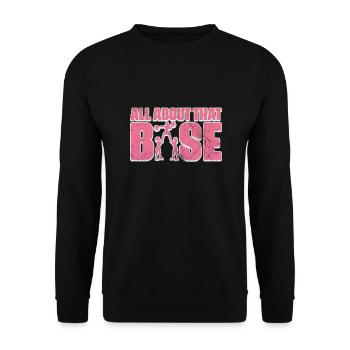 Cheerleader Cheerleading Sport Gymnastics Gift - Unisex Sweatshirt - black - Front - Alina (178cm) & Michal (187cm)