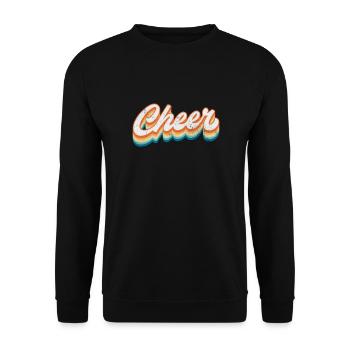 Cheerleader Cheerleading Sport Gymnastik Geschenk - Unisex Pullover - Schwarz - Vorne - Alina (178cm) & Michal (187cm)