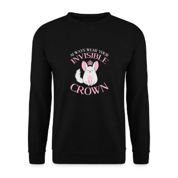 Chinchilla - Sweat-shirt Unisexe - noir - Devant - Alina (178cm) & Michal (187cm)