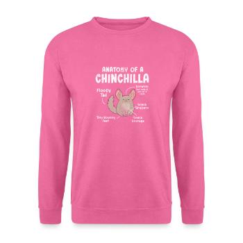 Chinchilla Nagetier Haustier Nager Geschenk - Unisex Pullover - Pink - Vorne