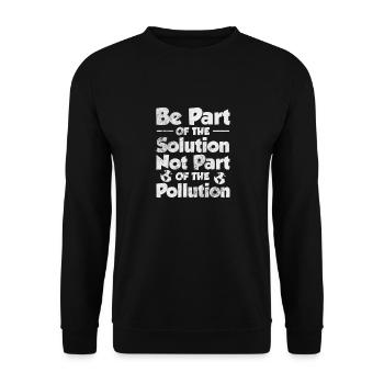Climate Change Environment Earth Earth Gift - Unisex Sweatshirt - black - Front - Alina (178cm) & Michal (187cm)