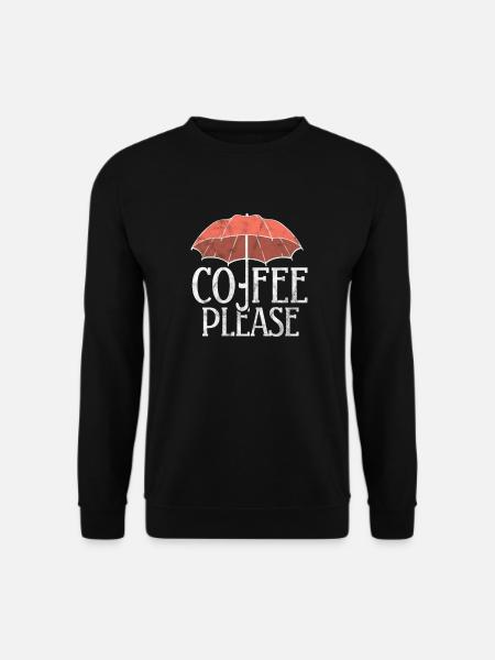 Kaffee - Unisex Pullover - Schwarz