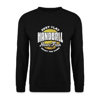 Handball Handball Joueur Handball Joueur Sport Cadeau - Sweat-shirt Unisexe - noir - Devant - Alina (178cm) & Michal (187cm)