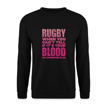 Rugby - Unisex Pullover - Schwarz - Vorne - Alina (178cm) & Michal (187cm)