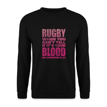 Club de rugby Équipe de rugby Football Sport Cadeau - Sweat-shirt Unisexe - noir - Devant - Alina (178cm) & Michal (187cm)