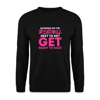 Courir - Sweat-shirt Unisexe - noir - Devant - Alina (178cm) & Michal (187cm)