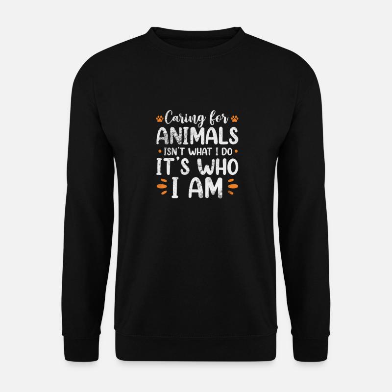Tierrettung Tierschutz Tierfreund Geschenk - Unisex Pullover - Schwarz