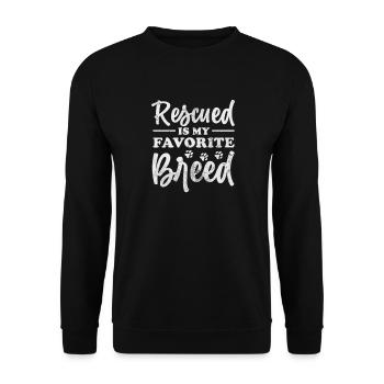 Animal Rescue Animal Welfare Animal Friend Gift - Unisex Sweatshirt - black - Front - Alina (178cm) & Michal (187cm)