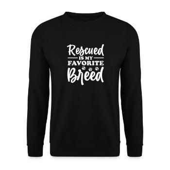 Animal Rescue - Unisex Sweatshirt - black - Front - Alina (178cm) & Michal (187cm)