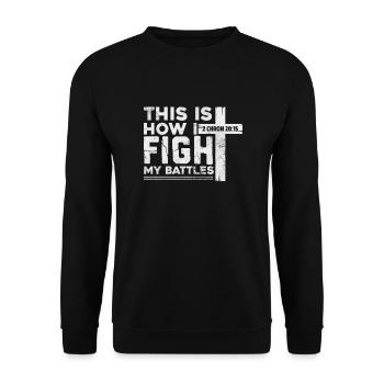 Bible - Unisex Sweatshirt - black - Front - Alina (178cm) & Michal (187cm)