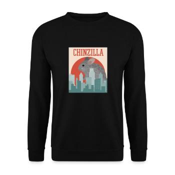 Chinchilla - Unisex Pullover - Schwarz - Vorne - Alina (178cm) & Michal (187cm)