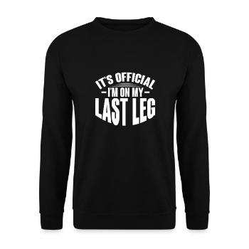 Amputation Amputation Prosthesis Gift - Unisex Sweatshirt - black - Front - Alina (178cm) & Michal (187cm)