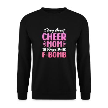 Cheerleader - Sweat-shirt Unisexe - noir - Devant - Alina (178cm) & Michal (187cm)