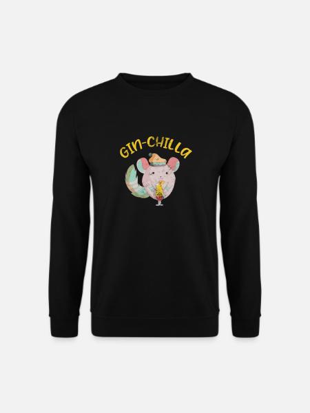 Chinchilla Rodent Pet Rodent Gift - Unisex Sweatshirt - black