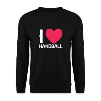 Handball - Unisex Sweatshirt - black - Front - Alina (178cm) & Michal (187cm)