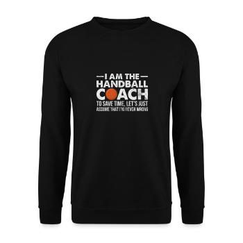 Handball Handball Joueur Handball Joueur de handball Cadeau sportif - Sweat-shirt Unisexe - noir - Devant - Alina (178cm) & Michal (187cm)