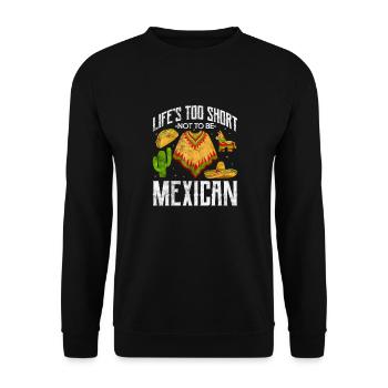 Mexiko - Unisex Pullover - Schwarz - Vorne - Alina (178cm) & Michal (187cm)