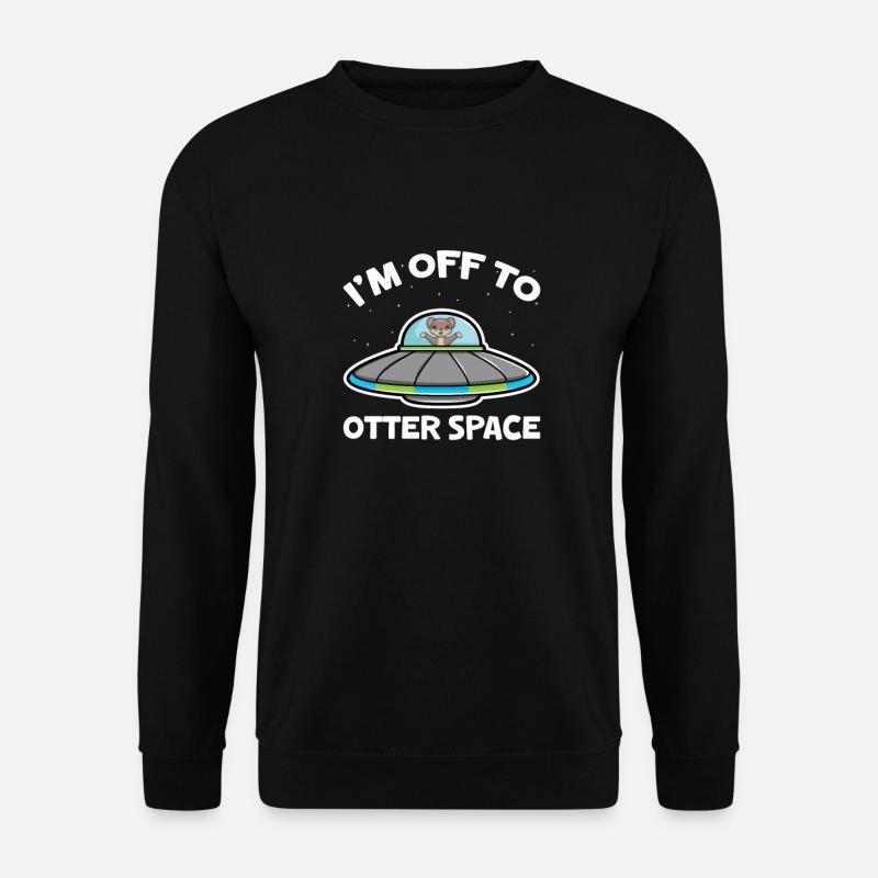 Otter Seeotter Fischotter Geschenk - Unisex Pullover - Schwarz