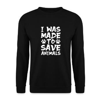 Animal Rescue - Unisex Sweatshirt - black - Front - Alina (178cm) & Michal (187cm)