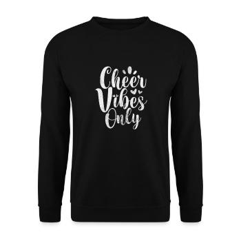 Cheerleader Cheerleading Sport Gymnastics Gift - Sweat-shirt Unisexe - noir - Devant - Alina (178cm) & Michal (187cm)