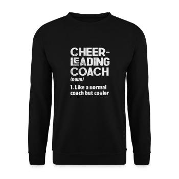 Cheerleader Cheerleading Sport Gymnastik Geschenk - Unisex Pullover - Schwarz - Vorne - Alina (178cm) & Michal (187cm)