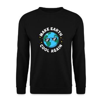 Climate change - Unisex Sweatshirt - black - Front - Alina (178cm) & Michal (187cm)