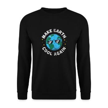 Climate Change Environment Earth Earth Gift - Unisex Sweatshirt - black - Front - Alina (178cm) & Michal (187cm)