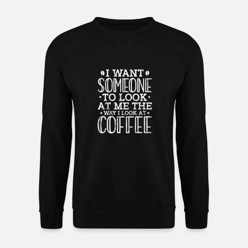 Kaffee - Unisex Pullover - Schwarz