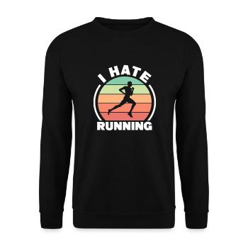 Courir - Sweat-shirt Unisexe - noir - Devant - Alina (178cm) & Michal (187cm)