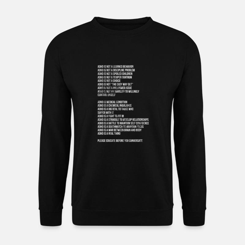 ADHD - Unisex Sweatshirt - black