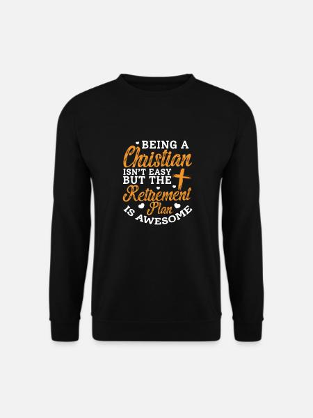 Bibel Bibelvers Christliche Sprüche Jesus Geschenk - Unisex Pullover - Schwarz