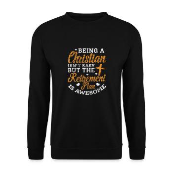 Bibel - Unisex Pullover - Schwarz - Vorne - Alina (178cm) & Michal (187cm)