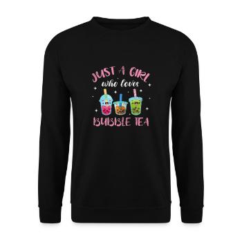 Bubble Tea Boba Tea Kawaii Cadeau - Sweat-shirt Unisexe - noir - Devant - Alina (178cm) & Michal (187cm)