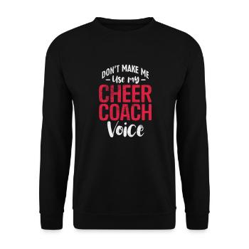Cheerleader Cheerleading Sport Gymnastics Gift - Sweat-shirt Unisexe - noir - Devant - Alina (178cm) & Michal (187cm)