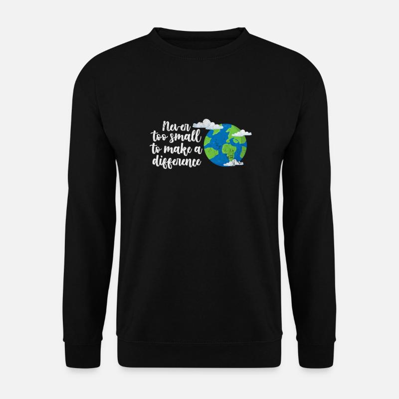 Klimawandel Umwelt Earth Erde Geschenk - Unisex Pullover - Schwarz