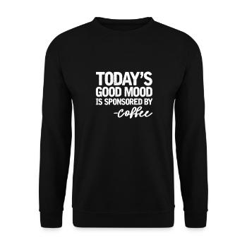 Kaffee Koffein Espresso Barista Geschenk - Unisex Pullover - Schwarz - Vorne - Alina (178cm) & Michal (187cm)