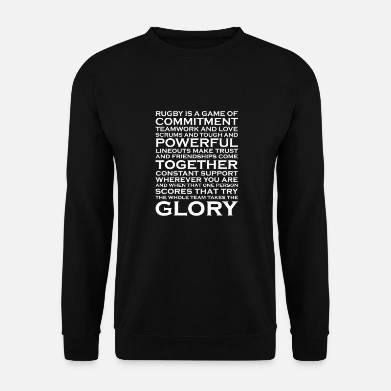 Rugby - Sweat-shirt Unisexe - noir