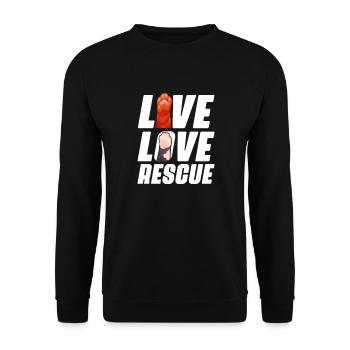Animal Rescue - Unisex Sweatshirt - black - Front - Alina (178cm) & Michal (187cm)