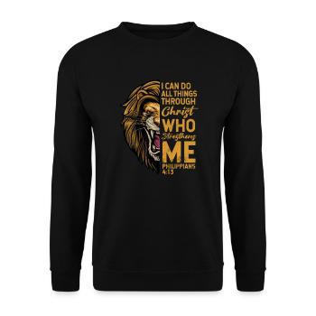 Bibel - Unisex Pullover - Schwarz - Vorne - Alina (178cm) & Michal (187cm)