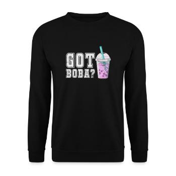 Bubble Tea Boba Tea Kawaii Cadeau - Sweat-shirt Unisexe - noir - Devant - Alina (178cm) & Michal (187cm)